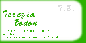 terezia bodon business card